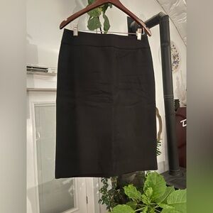 Banana Republic Tall Black Ponte Pencil Skirt